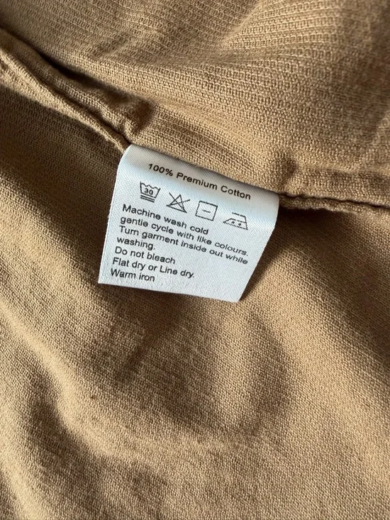 Spier & Mackay Brown Corduroy Shirt Mens Small 15.5 Slim Fit Button Down NWT - Picture 6 of 9